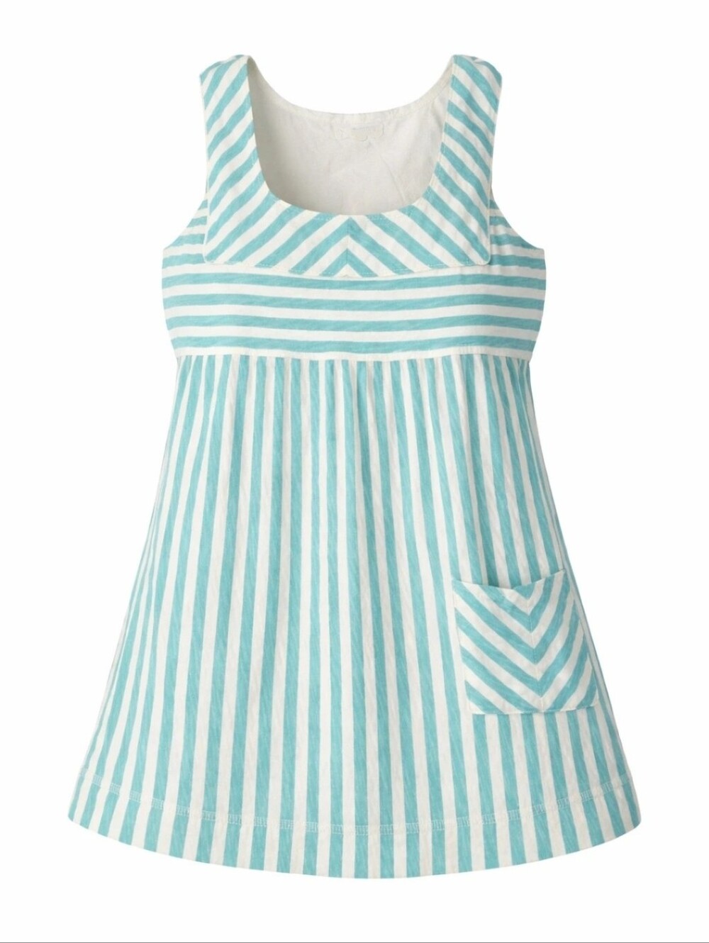 Anthropologie GENERRA Green and Cream Striped Tank Top